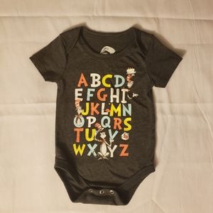 Dr. Seuss Alphabet Onsie. 0-3